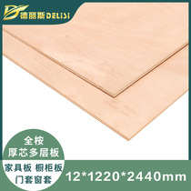  Delis decoration material 12mm full eucalyptus thick core multilayer board E1 grade furniture grade veneer plywood Cabinet base board
