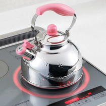 Japan Yoshikawa embossed cherry blossom stainless steel kettle teapot hand-made coffee pot gas induction cooker universal