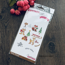 Scrapping Cottage Winter Friends Snow Friends Clear Stamp Die Set