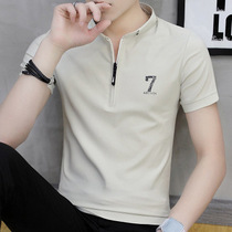 Fugui Bird Summer Men Short Sleeve T-shirt Korean version trendy with half sleeve polo shirt boomer thin and pure cotton compassionate