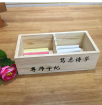 Chalk Case Containing Box Podium Wooden School Lecture Table Chalk Containing Box Solid Wood 2 G Tabletop Debris Containing box