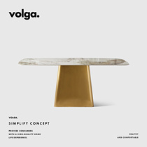 Volga  ⁇ Extremely simple luxury rock table Pandora Bright Light  ⁇ 2m large-scale rectangular table home