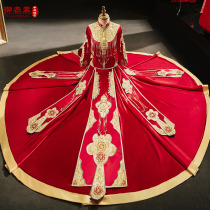 Xiuhe Bride 2022 new high-end wedding dress Chinese style wedding dress toast clothes female Dragon Phoenix autumn