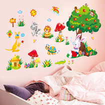 Cartoon creative childrens room kindergarten classroom layout wall decoration wall stickers wallpaper height stickers self-adhesive stickers