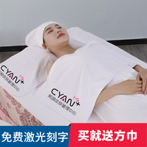 Beauty towel beauty salon special skin management package headscarf three-piece set soft absorbent skin-friendly solid color fixed LOGO