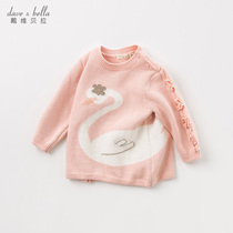 David Bella Childrens clothing Girls sweater Autumn Baby Western style Pullover Sweater Girls sweater pullover