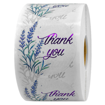 500 stickers roll 1 5 inches 3 8 cm bronzing purple floral thank you sealing stickers gift decoration color changing stickers