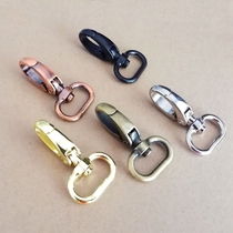 Thick luggage hardware accessories metal adhesive hook spring buckle womens bag with hook leather lobster strap buckle