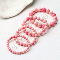 Natural Queen shell bracelet rouge pink Queen hand string conch shell elastic bracelet 6mm-12mm