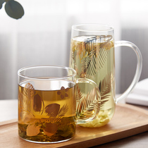 TAYOHYA multi-house tropical glass transparent heat-resistant mug water cup tea cup tea cup Breakfast Milk Cup