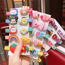Childrens baby card Issuer girl hair clip Korean girl princess head adorned with cute rainbow hair adorned Korean version of children