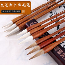 Wenwen Lake brush wolf Sou and sheep suit beginners big middle and small Chinese painting calligraphy and painting thin gold body seal line book couplet drawing adult students use pen