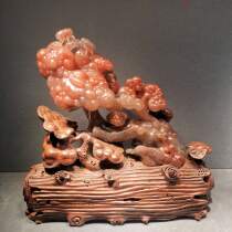 Guilin chicken blood jade dragon victory chicken blood stone jade carving Millennium Ganoderma lucidum home office feng shui ornaments