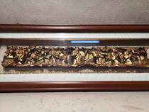 The old wood carving-gilt figure board Ming Fine old wood carving folk goods club decoration clear