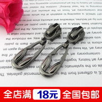 5 Number of metal zip accessories Hanging Plated Gun Black Zipped Head Pendant Plated Black Gun Pull Lock Bright Black Nickel Gun Color Bright Gun Pull Head