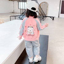 Girl Autumn Clothing 2021 New Female Baby Spring Autumn Ocean Sports Suit Childrens Fall Little Girl Two Sets