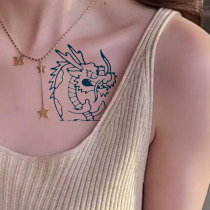 Dragon tattoo stickers not halo color juice Dragon arm juice tattoo stickers can not be removed tattoo stickers can last for 2 weeks tattoo