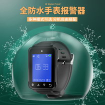 Wireless restaurant Internet cafe hotel cafe foot bath Club KTV private room chess and card room waterproof wrist pager host technician calling extension emergency bracelet alarm service bell