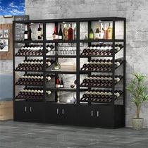 2021 display rack storage wine cabinet wine bottle rack supermarket red cabinet living room landing kj do bar metal wine cellar art