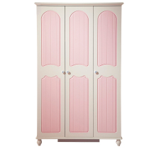 Qu Cici childrens three-door wardrobe Korean wardrobe storage childrens wardrobe Princess room childrens furniture set combination