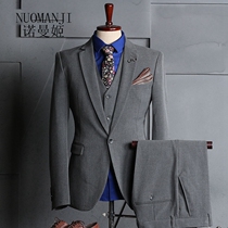 Norman Ji High-end Body Suit Suit 100 Hitch Casual Temperament Gentleman Business to work Western-style mens work clothes