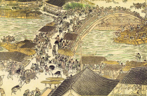 Customized adult country painting Qingming on the world famous painting Mona Lisa smile 1000 pieces of wood puzzle