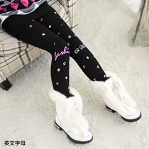 6 girls leggings 7 spring and autumn 8 childrens long pants plus velvet warm cotton pants wear 12-year-old girl casual pants 9