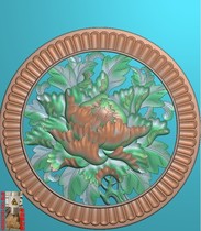 Big peony flowers blossom rich hollow backrest disc sofa auspicious Ruyi carved picture jdp relief picture grayscale