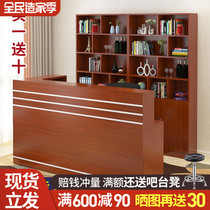 Hotel restaurant shop new bar wine cabinet combination cashier counter simple modern hotel front desk display cabinet
