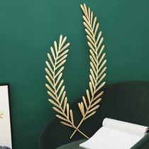 ins Nordic light and luxurious irons Wheat Ears Decorations Wall-mounted Restaurant Wall Hanging Accessories Home Soft-mounted Background Wall Wall Accessories
