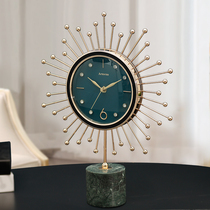 Modern Personality Fashion Desk Bell Eurostyle Light Lavish Minimalist Clocks Home Living Room Desktop Clock Decoration Pendulum Clock