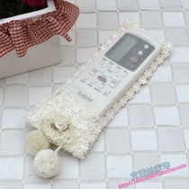 Pastoral high-grade lace fabric remote control cover protective cover TV set-top box air conditioning remote control cover