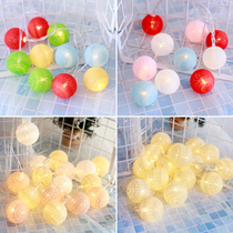 ins creative decorative lights round ball lines LED small festoons lights string lamps full of star girl hearts net red room arrangement