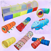 Childrens tent Super game house Portable magic baby toy room Drill hole tube climbing tube Sunshine crawling tunnel