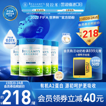 Australian milk powder platinum stage 3 Bellamys organic A2 infant formula milk powder stage 3 (1 year old) 800g *4 cans