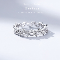 Bi color Bestser (Interwoven) 18K rose gold diamond ring female diamond ring Valentines Day gift