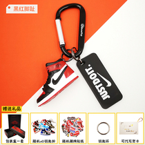 AJ1OW joint keychain shoe mold accessories inverted hook hanging creative handmade sneakers small shoes bag pendant