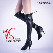 VSTOYS 19XG36 over knee length boots 1 6 female soldiers occasionally suitable for coated rubber female body solid spot