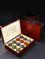 Tea gift box Tieguanyin Jinjunmei combination canned gift good product High-end Dragon Boat Festival Mid-Autumn Festival elder gift