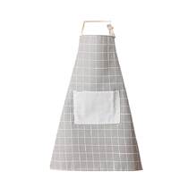 Apron cotton linen simple mens and women bibs Kitchen home restaurant work cleaning clothing sleeveless clothes cover QF