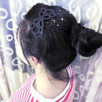 Korean black personality bangs stickers adult broken hair stickers Magic stickers Hair velcro stickers sticky headdress women