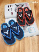 Child slippers herringbone drag non-slip boy among children small child clips foot beach cool tug new indoor outside wearing soft bottom