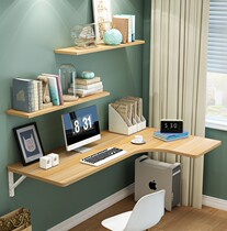 Wall wall-mounted folding desk study desk writing desk computer desk leaning against wall table wall table close to wall corner table Easy