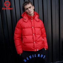 DEVIL NUT demon Tide brand men and women Chinese Red New Year red warm down jacket AOL AET