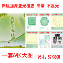 Sharp eye health care chart training wall chart eye muscle movement far-sighted distance vision increase visual acuteness new national standard