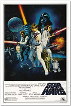 Star Wars George Lucas movie poster original authorized art film decorative painting