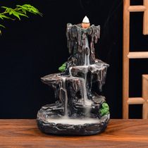 Resin ornaments back-flow incense burner aromatherapy lofty mountain flowing water creative retro rockery incense incense holder sandalwood
