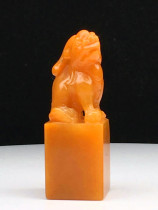 Northern Laos Tianhuang seal seal carving crystal lucky Pixiu ornament Laokeng Shoushan Tian Huangshi Stone Emperor custom