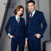 Norman Ji business men and women with the same workplace suit suit OL commuter office white-collar suit overalls trend