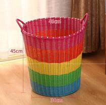 Small frame storage basket basket narrow high loading Lou bucket Home bedroom change washing toy Laundry shelf Dormitory cute